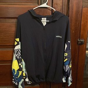 Adidas Multi-Colored Athletic Jacket